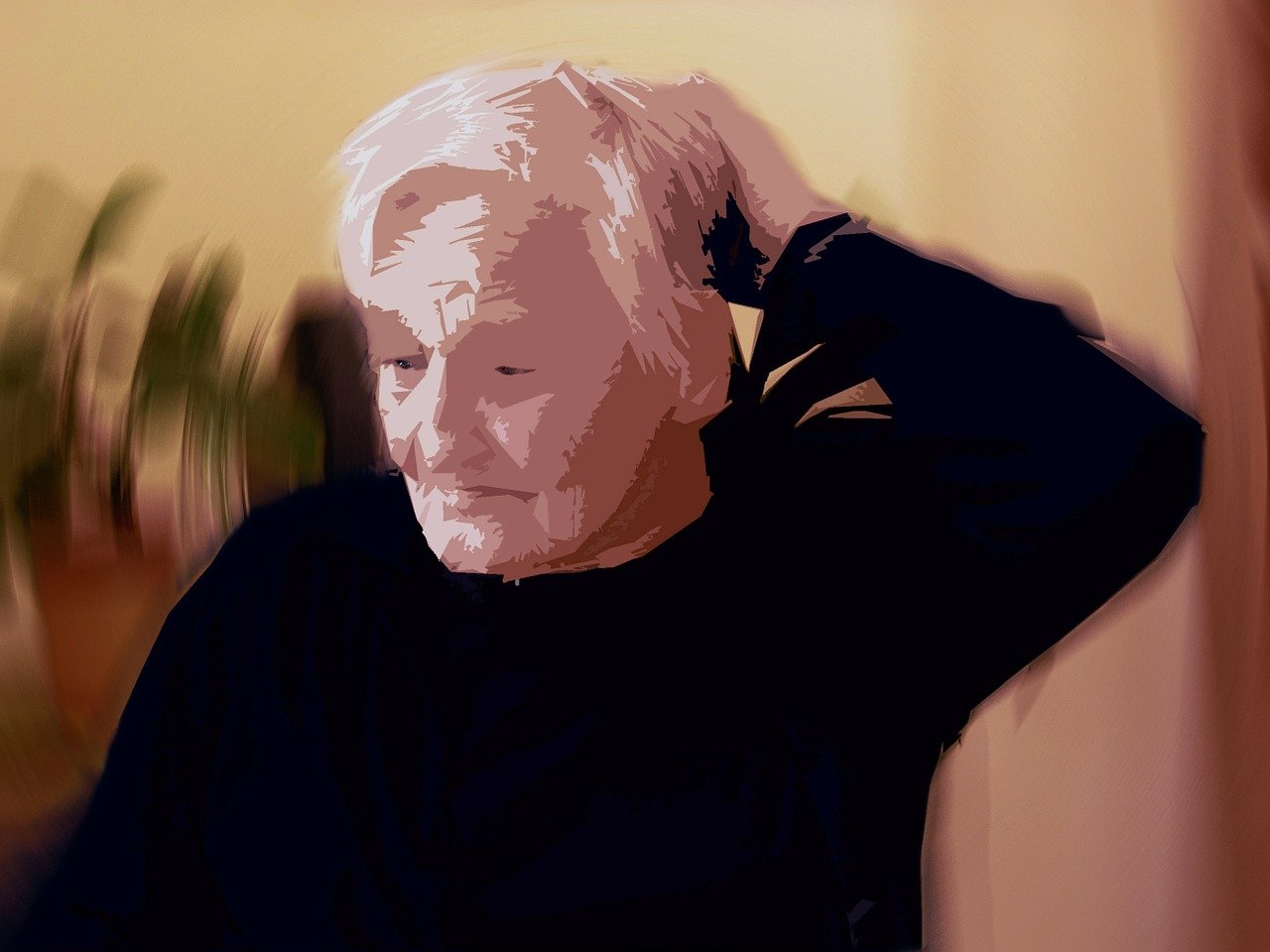Illustration of a person with Dementia